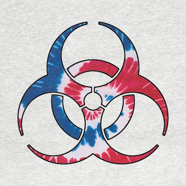 Red, White & Blue Biohazard by ARTWORKandBEYOND